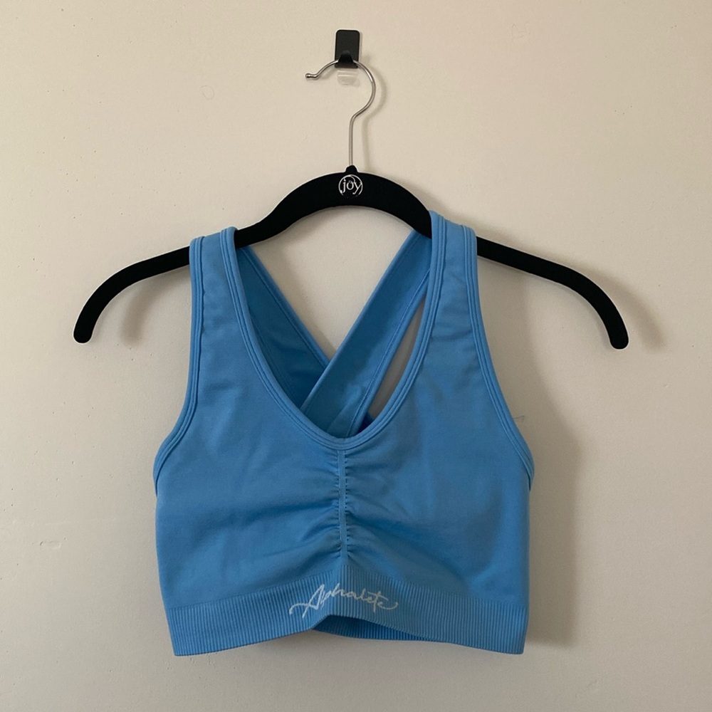 Alphalete Amplify Seamless Sports Bra - Faded Blue Moon (S)